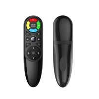 Remote Control Mouse Udara Gyro 2.4G dengan IR Learning, Voice Control, RGB Backlit, untuk Android TV Box, Mini PC, Media Player