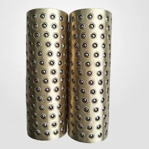 Factory high hardness antifriction 19.5*24.5*60mm linear bearing 3mm steel ball bronze sleeve