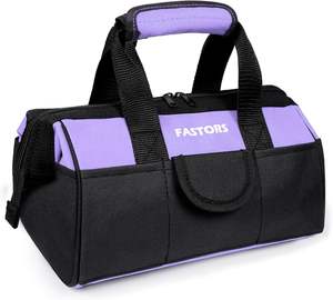 กระเป๋าเครื่องมือผ้า Oxford 600D สีม่วง <span class=keywords><strong>Dr</strong></span>.tough สำหรับผู้หญิง ช่องใส่ของกว้าง 13 นิ้ว 8 ช่อง รับผลิตแบบ OEM/ODM - Product Image 1