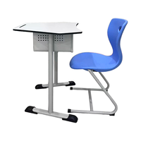 Table et chaise d'écolier en panneau compact stratifié pour l'Arabie Saoudite – Mobilier scolaire