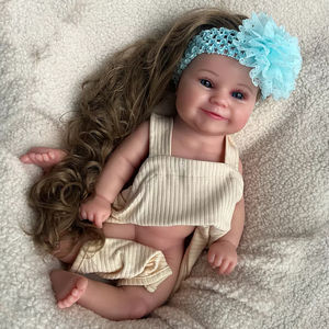 Lifereborn Offre Spéciale 50CM Silicone bébé poupées <span class=keywords><strong>Reborn</strong></span> réaliste enfant en bas âge poupées non peint silicone <span class=keywords><strong>Reborn</strong></span> bébé poupée mignon - Product Image 2