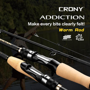CRONY Addiction Series Canne à pêche d'eau douce tout rond Fuji ODM Fabricant de canne à pêche Canne à poisson-chat personnalisée Rose - Product Image 5
