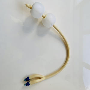Kateter Foley Urin Lateks Karet Alam Bersertifikat CE/ISO13485 Tiga Jalur Dua Balon - Product Image 1