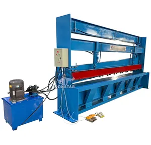 IRONSTAR Hot Sale cheap price foot Press manual 4 meter 6m hydraulic steel plate cutting machine