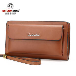 Sac à main pour homme en cuir de vachette de qualité supérieure, grande capacité, style décontracté, sac à main en cuir souple, fermeture éclair, accessoire tendance pour homme - Product Image 2