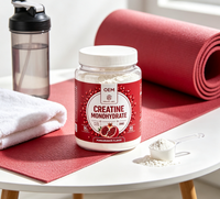 Créatine monohydrate en poudre OEM 300g Haute pureté Complément alimentaire pour adultes Croissance musculaire Énergie Soutien immunitaire Sans saveur