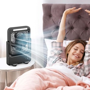 Ventilateur de table mural 20000mAh USB rechargeable, ventilateur de bureau, refroidisseur <span class=keywords><strong>d</strong></span>'<span class=keywords><strong>air</strong></span> domestique, ventilateur portable de croisière 7 pouces magnétique avec batterie externe - Product Image 4