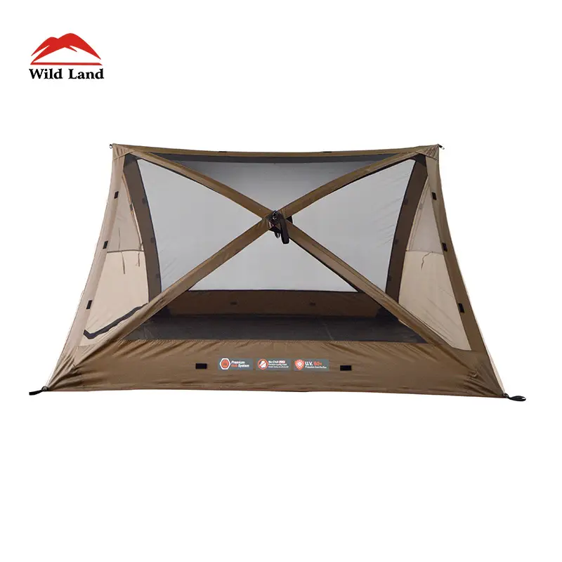 Wild Land fast quick instant Beach Screen Shelter triangle hub screen tent supplier from China