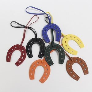 Porte-clés Fer à Cheval Vintage Western Cowboy en Cuir, Pendentifs Fer à Cheval, Accessoire pour Sac à Main, Portefeuille, Pochette - Product Image 4