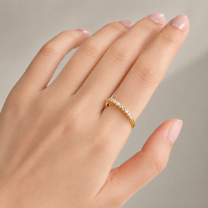 Anello aperto regolabile, design classico, gioiello da donna per l'uso quotidiano - Product Image 2