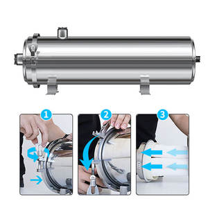 MS-1000K 304 स्टेनलेस स्टील मैनुअल अल्ट्राफिल्ट्रेशन वाटर फिल्टर सिस्टम 0.01 माइक्रोन uf स्व-सफाई के लिए स्व-सफाई - Product Image 5