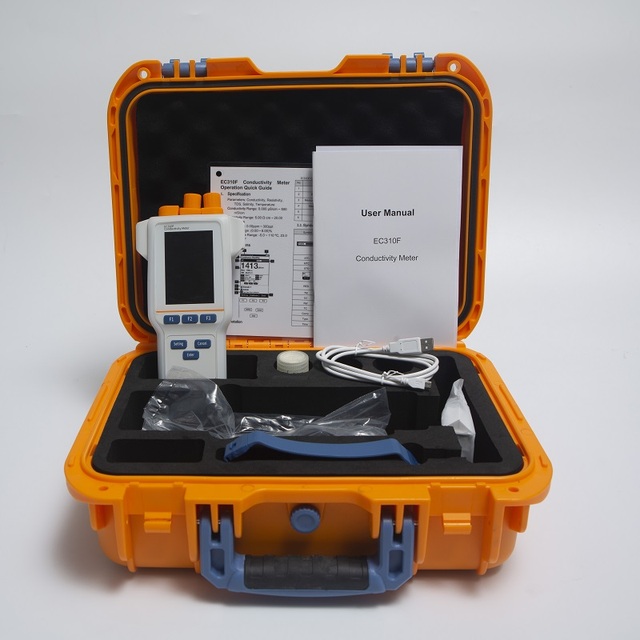 EC310F High-Precision Handheld Conductivity Meter with  500 Data Storage & GLP Compliance, for Lab, Field and Process Control