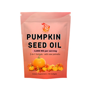 Cápsulas de Aceite de Semilla de Calabaza de Alta Calidad OEM con Extracto de Saw Palmetto, Apoyo para la Salud de la Próstata y el Tracto Urinario - Product Image 1