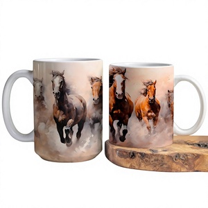 Mug à café en céramique personnalisé, imprimé par sublimation, avec poignée, compatible lave-vaisselle et micro-ondes, cadeau d'entreprise - Product Image 1