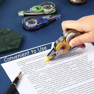 Cinta correctora, aplicador fácil <span class=keywords><strong>de</strong></span> usar para correcciones instantáneas Corrige la escritura incorrecta en cualquier momento, para la escuela, la Oficina - Product Image 5