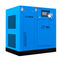 Compresseur d'air à vis basse pression Luoyou 22KW 30HP 0.5MPa 5.0m/min, pompe à gaz naturel portable pour l'industrie chimique et cimentière