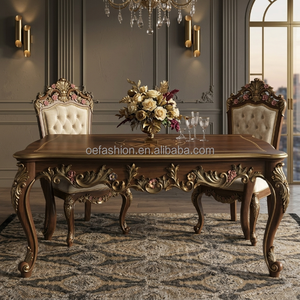 Lit classique baroque en bois massif sculpté, lit king-size royal <span class=keywords><strong>de</strong></span> luxe avec table <span class=keywords><strong>de</strong></span> chevet assortie pour suite présidentielle, mobilier FF&E sur mesure - Product Image 3