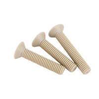 PEEK M3 M4 M5 M6 Countersunk Head Hexagon Socket Screw High Strength Insulation High Temperature Resistant Flat Cup Screw