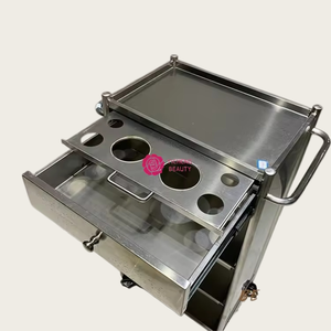 Commercio all'ingrosso della fabbrica <span class=keywords><strong>di</strong></span> Design moderno in acciaio inox parrucchiera barbiere carrello per salone <span class=keywords><strong>di</strong></span> <span class=keywords><strong>bellezza</strong></span> per uso ospedaliero e <span class=keywords><strong>officina</strong></span> - Product Image 5