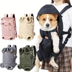Tas Tote bernapas hewan peliharaan warna cerah, tas tangan pembawa anjing mendaki berjalan luar ruangan harga rendah - Product Image 6