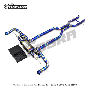 Bosak valvetronic ท่อไอเสียสำหรับ Mercedes-Benz GLS63 AMG W166/X166 5.5T 2015-2019ไทเทเนียมไอเสีย catback muffler - Product Image 4