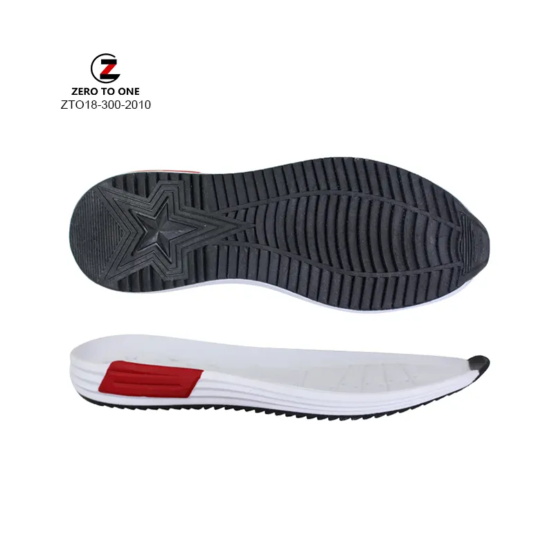 High quality durable white black wear-resistant sports running EVA and PTR shoes Phylon sole