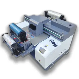최신 UV 제품 DTF UV 프린터 잉크젯 프린터 A/B 필름 평판 UV DTF 프린터 용 롤 투 롤 스티커 인쇄기