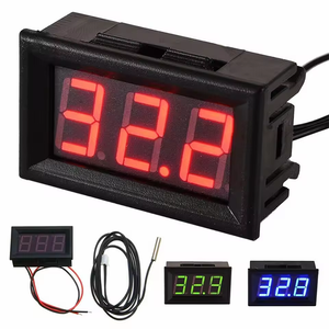 Gömülü DC 12V kırmızı yeşil mavi LED ekran <span class=keywords><strong>Mini</strong></span> dijital araba sıcaklık termometre için sürüngen/araba/akvaryum tankı - Product Image 3