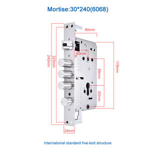 אבטחה גבוהה נירוסטה נעילה גוף סטנדרטי 7085 7585 6068 5050 85 5572 morel מנעול דלת חכם - Product Image 3