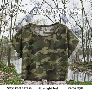 เสื้อยืดครอปท็อปคอกลมสีพื้น ผ้าถักน้ำหนักเบา ระบายอากาศได้ดี สั่งทำได้ แขนสั้น สไตล์ลำลองสำหรับผู้หญิง ราคาสมเหตุสมผล - Product Image 2