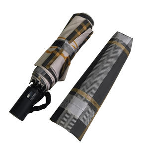 ร่มพับอัตโนมัติ 3 ตอนพร้อมไฟ LED: กลไกเปิด/ปิดอัตโนมัติ กันลมและป้องกันรังสียูวี - ขนาดพกพา <span class=keywords><strong>21</strong></span> นิ้ว - Product Image 2