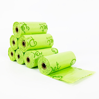 Haute Qualité HDPE EPI PE Dégradable Pet Merde Sacs Amidon De Maïs PLA PBAT Portable Blister Ménage Ordures pour Chiens