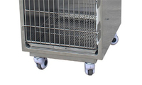 Cage pour chien EUR VET de haute qualité en acier inoxydable 304 avec séparateur et oxygène pour grands chiens