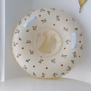 Little Treasure Leaf Baby Swimming Ring Inflatable PVC Round Bear Pattern For Children Kids Pool <b>Float</b> Swim Aid - Product Image 3