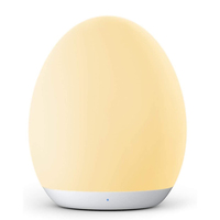 Nouvelle Lampe de Chevet LED Intelligente Rechargeable en Silicone Souple Multicolore avec Contrôle Tactile pour Chambre d'Enfant