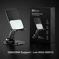 Support de téléphone de bureau pliable et antidérapant, réglable, rotatif à 360 degrés, pour tablettes et smartphones – Idéal pour le bureau (vente en gros)