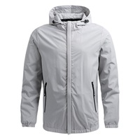 Blouson bomber décontracté léger pour homme avec col montant et fermeture éclair