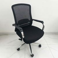Chaise de bureau ergonomique pivotante à roulettes en maille respirante, vente en gros directe d'usine