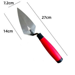 Ensemble de truelles à plâtre en acier inoxydable de qualité industrielle SANTWELL, longueur de lame de 10 1/2 pouces, pointe plate, outils de maçonnerie ergonomiques - Product Image 2