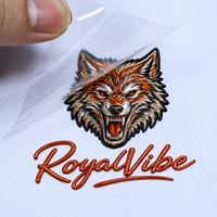 Étiquettes en TPU personnalisées avec logo de marque en relief 3D, strass et impression par transfert thermique pour les équipes sportives, les clubs, les noms de vêtements