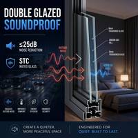 Ventana Corredera de Aleación de Aluminio 6063-T5, Certificación AS2047 Australia, Doble Acristalamiento, Aislamiento Térmico, Insonorizada, Personalizada