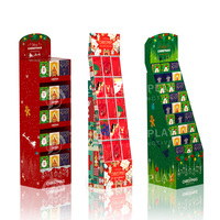 Support d'affichage pliable en carton ondulé écologique pour aliments pour chiens, pour magasin d'animaux
