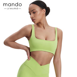 Vente en gros <span class=keywords><strong>de</strong></span> soutien-gorge <span class=keywords><strong>de</strong></span> course à col carré doux haute compression pour femmes, débardeur rembourré, soutien-gorge <span class=keywords><strong>de</strong></span> <span class=keywords><strong>sport</strong></span>, <span class=keywords><strong>lot</strong></span> <span class=keywords><strong>de</strong></span> stock à fort impact - Product Image 2