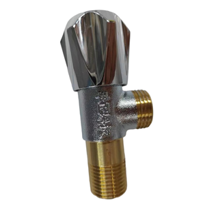 하이 퀄리티 황금 황동 각도 밸브 부엌 욕실 수동 배수 밸브 전통적인 디자인 플랜지 연결 DN8-DN32 - Product Image 3