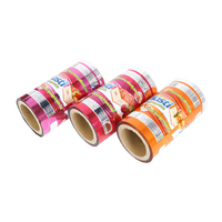 Film d'emballage alimentaire en aluminium imprimé sur mesure, film plastique métallisé flexible laminé en rouleau pour sachets de pains