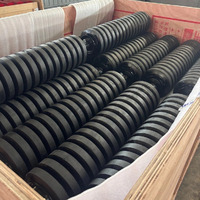 Rodillo Transportador Suspendido con Amortiguación de Impactos, Resistente al Fuego, al Aceite y al Desgaste, con Absorción de Impactos
