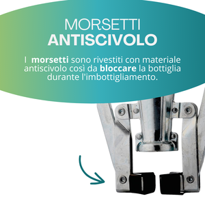 Macchina tappatrice a due leve per tappi da 24 mm, strumento manuale per sigillare bottiglie di vino e birra - Product Image 4