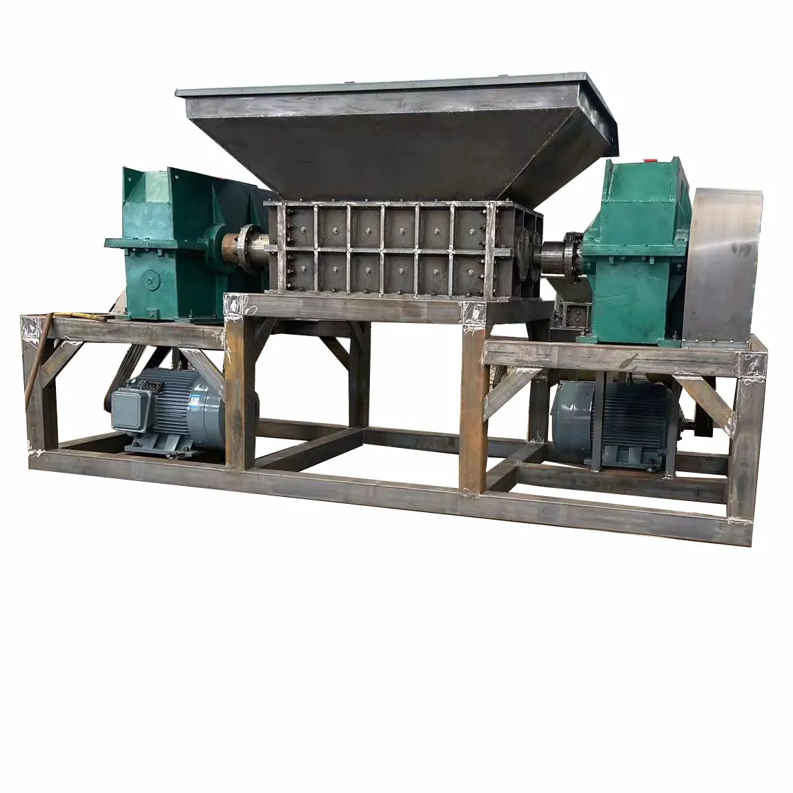 Leather Double Shaft Shredder Copper Pallet Shredder Pet Recycle Machine Plastic Recycling Machinery
