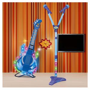 KK nouveau jeu de microphone de <span class=keywords><strong>guitare</strong></span> musicale se connecter avec MP3, chant karaoké jouet éducatif <span class=keywords><strong>guitare</strong></span> électronique, jouets de <span class=keywords><strong>fille</strong></span> musicale - Product Image 4