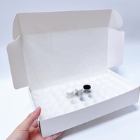 Boîtes de rangement de luxe personnalisées avec logo imprimé pour flacons magnétiques Pepti, inserts en EVA, autocollants pour flacons de 3 ml et 10 ml
